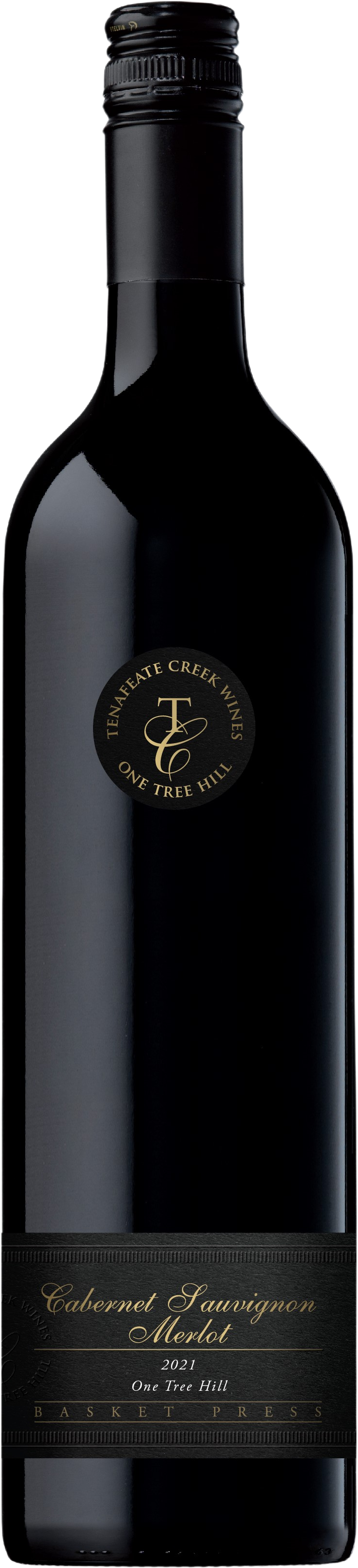 Tenafeate Creek Wines One Tree Hill Basket Press Cabernet Sauvignon Merlot 2021